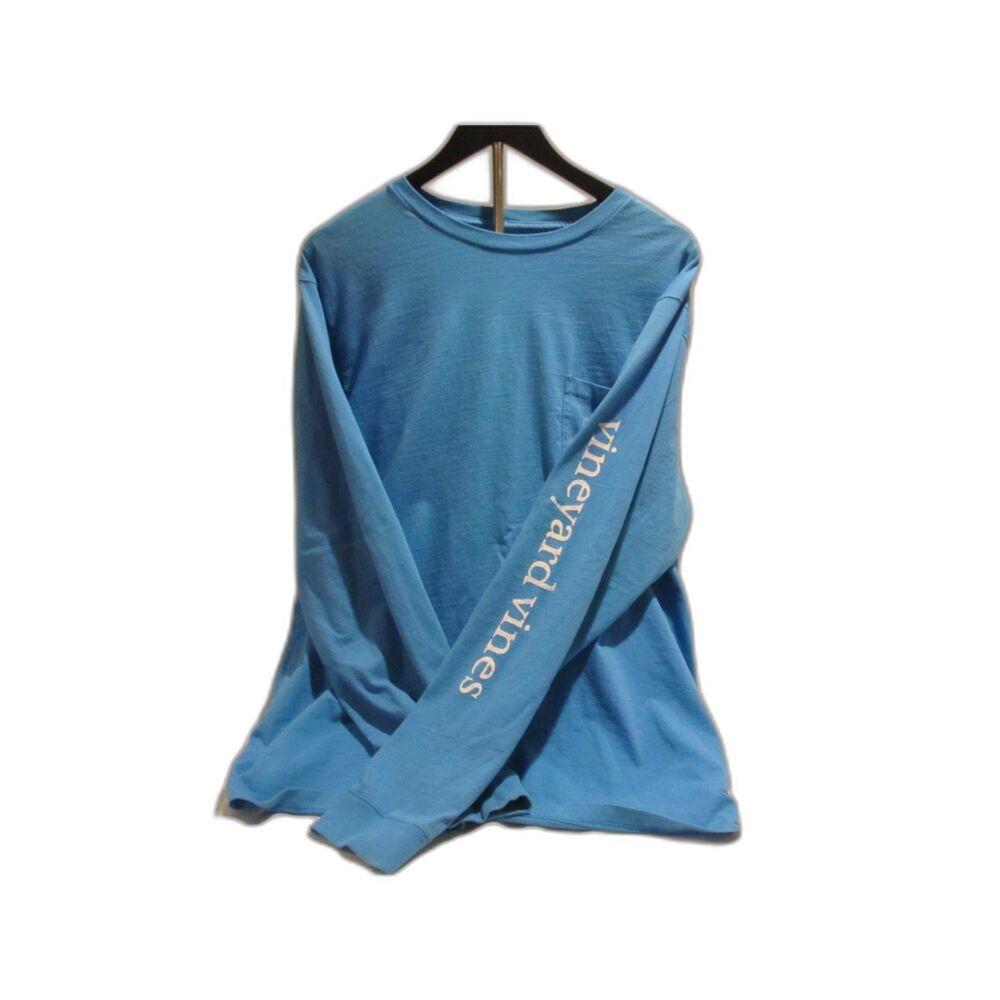 Men's XL Vineyard Vines L/S Blue Shirt Classic Whale